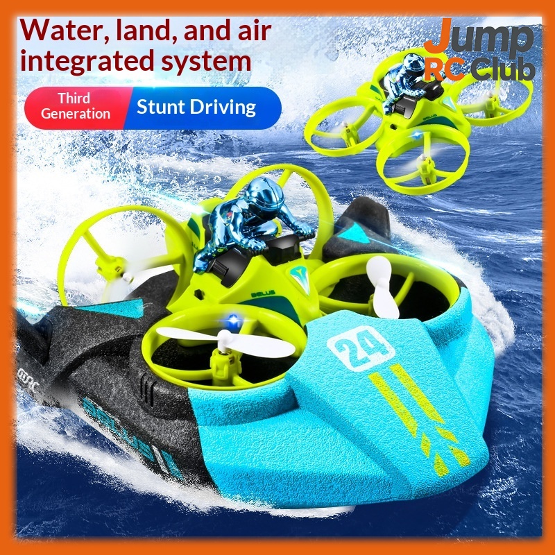 Rc Drone And Flying Car - V24 3-in-1 RC Airplane Helicopter Drone