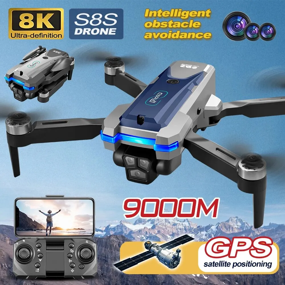 Drone Rc Plegable - S8S GPS Drone 5G Wifi 8K