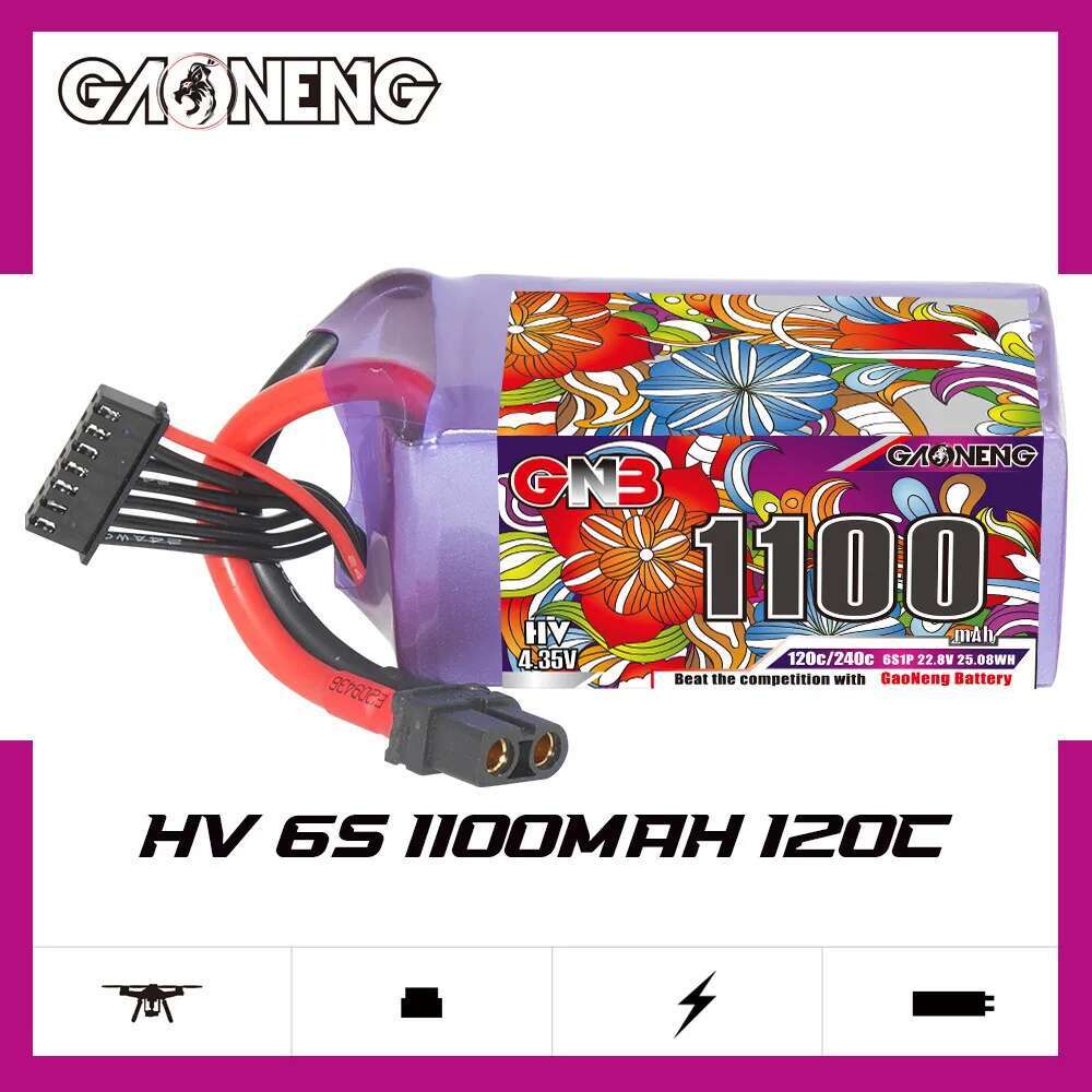 2Pcs GNB 6S Lipo Battery 22.8V - Drone Lipo Battery review and price