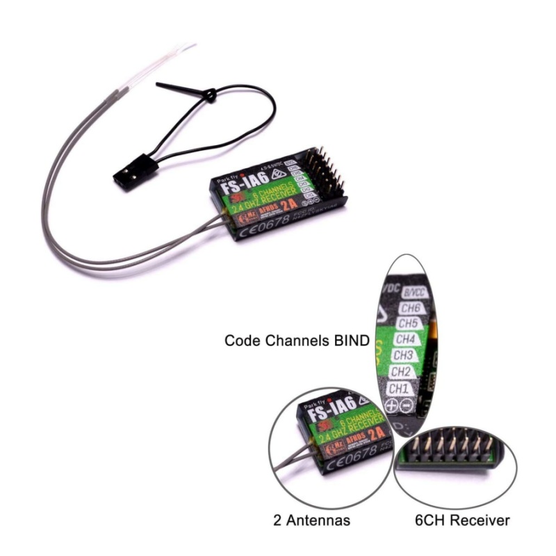 Flysky FS-IA6 Receiver 6CH Dua - Drone Rc Controller And Receiver review and price