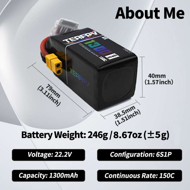 TERFPV Lipo Battery 6S 22.2V 1 - Drone Lipo Battery review and price