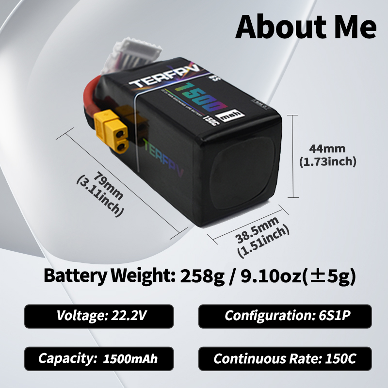TERFPV Lipo Battery 6S 22.2V 1 - Drone Lipo Battery review and price