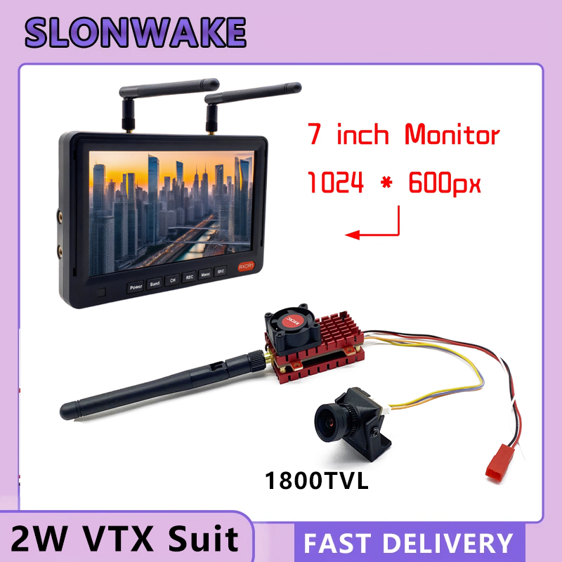 SLONWAKE 5.8G 2W VTX FPV 1800T - Drone Rc Plegable review and price