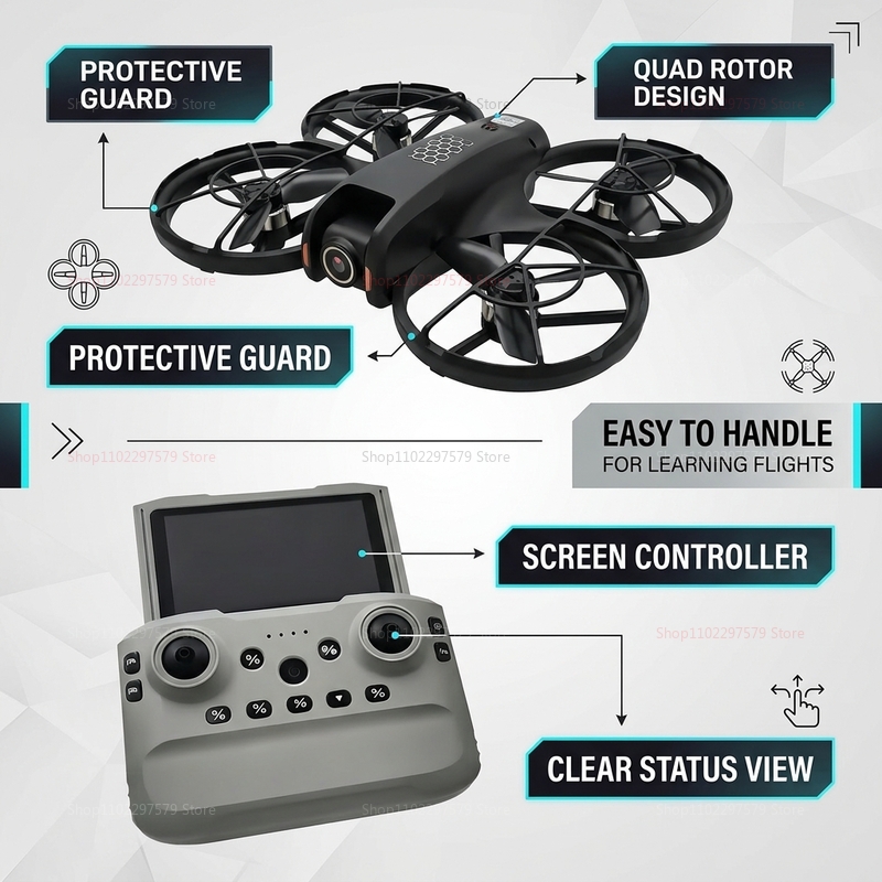 2026 New M5 Mini Drone 8K HD C - Drone Rc Helicopter With Camera review and price