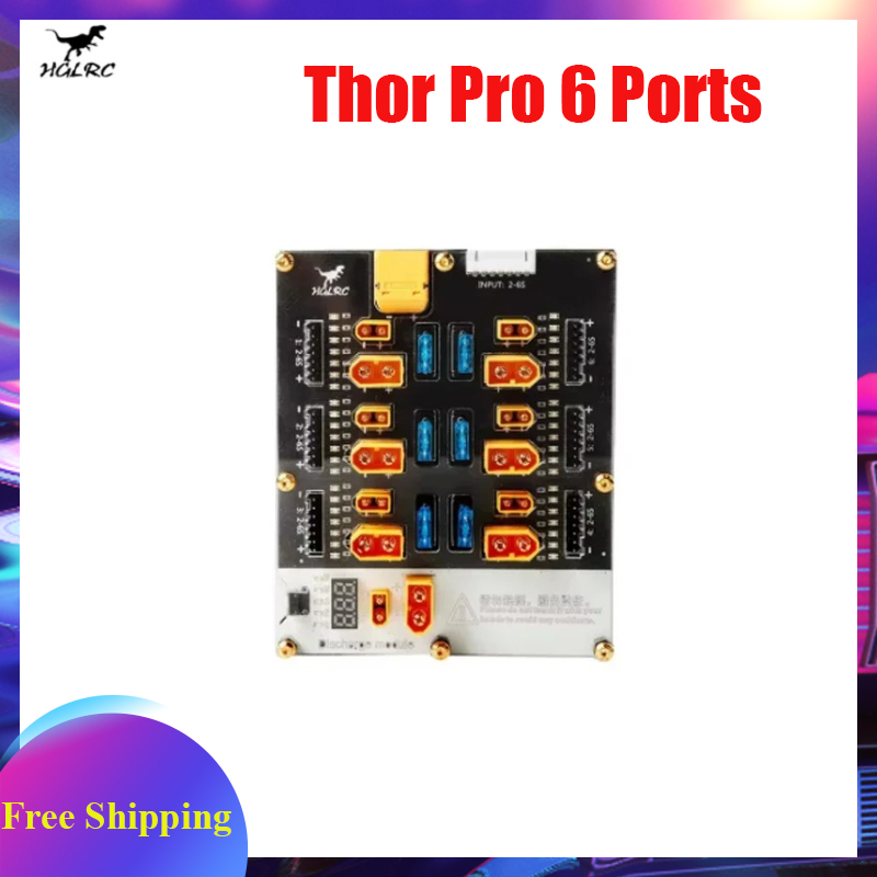 HGLRC Thor Pro 6 Ports Battery - Lipo Parallel Charging Board review and price