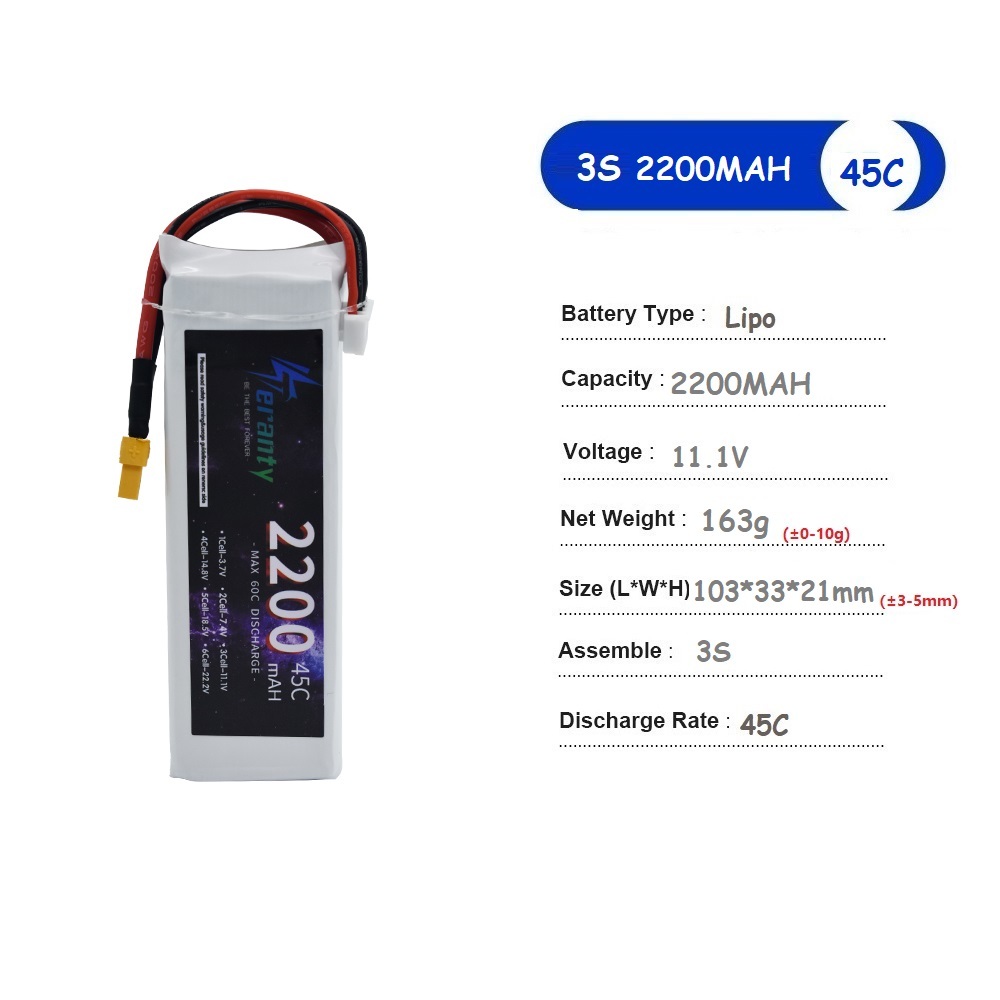 3S 11.1V Lipo Battery Deans XT - Drone Lipo Battery review and price