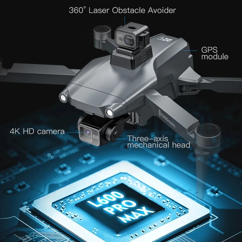 L600 PRO MAX GPS Drone Profess - Drone Rc Plegable review and price