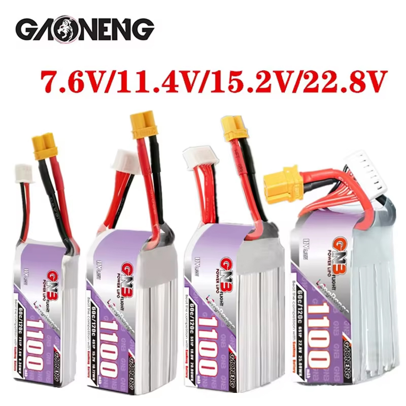GNB 1100mAh 2S 3S 4S 6S 60C/12 - Drone Lipo Battery review and price