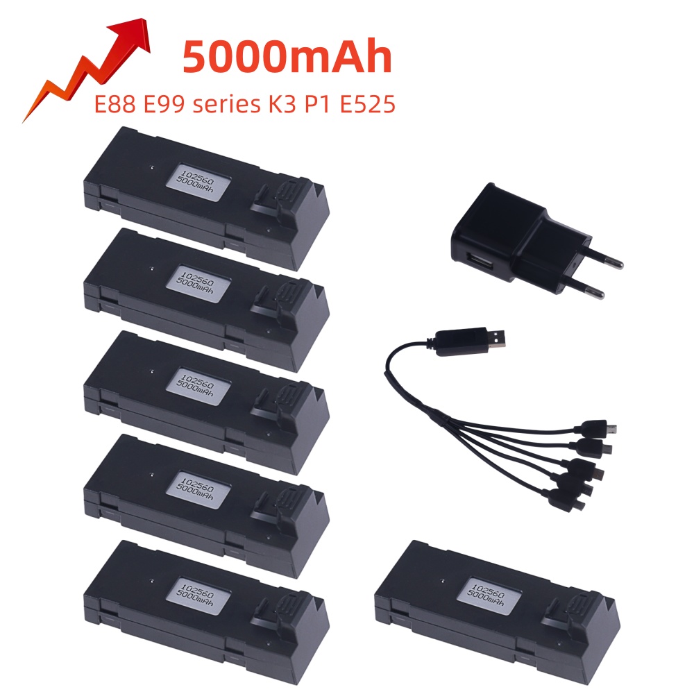 3.7V 5000Mah RC Drone Battery  - Drone Rc E99 Pro review and price